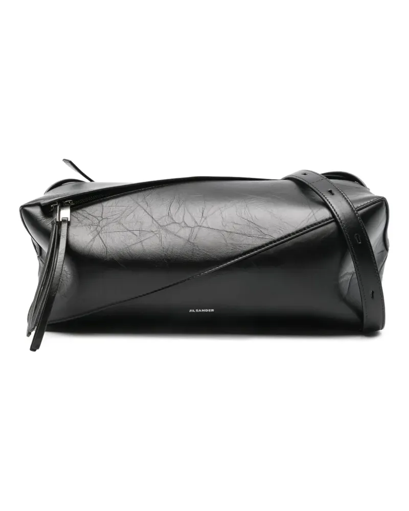 Jil Sander Shopper mit Logo-Print - Schwarz Schwarz