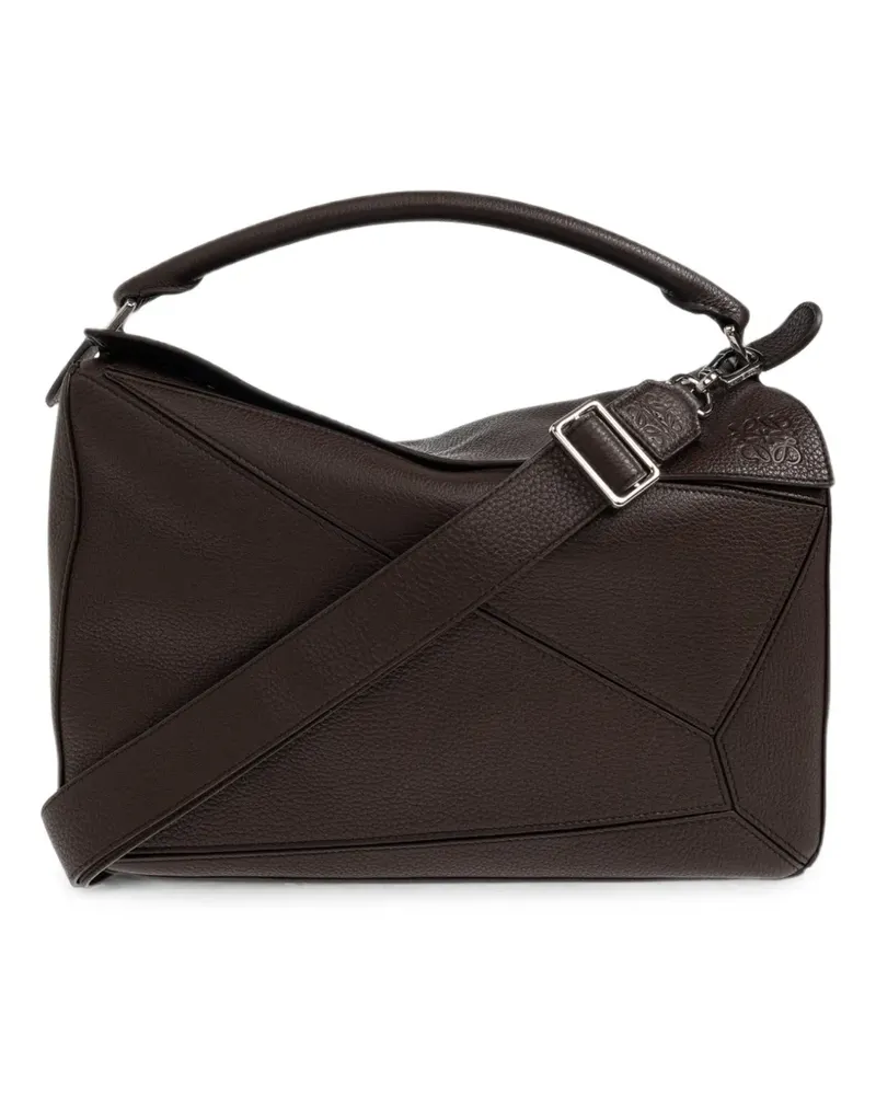 Loewe large Puzzle shoulder bag - Braun Braun