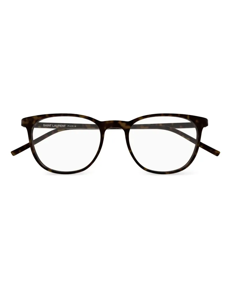 Saint Laurent Brille mit rundem Gestell - Braun Braun