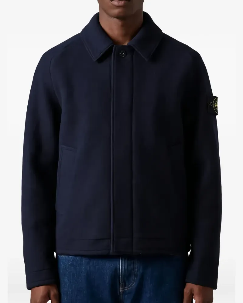 Stone Island Pullover mit Logo-Patch - Blau Blau