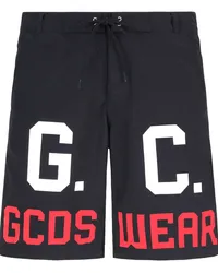 GCDS Badeshorts mit Kordelzug Schwarz