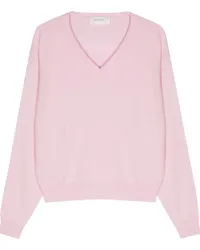 SPORTMAX Etruria Pullover mit V-Ausschnitt Rosa