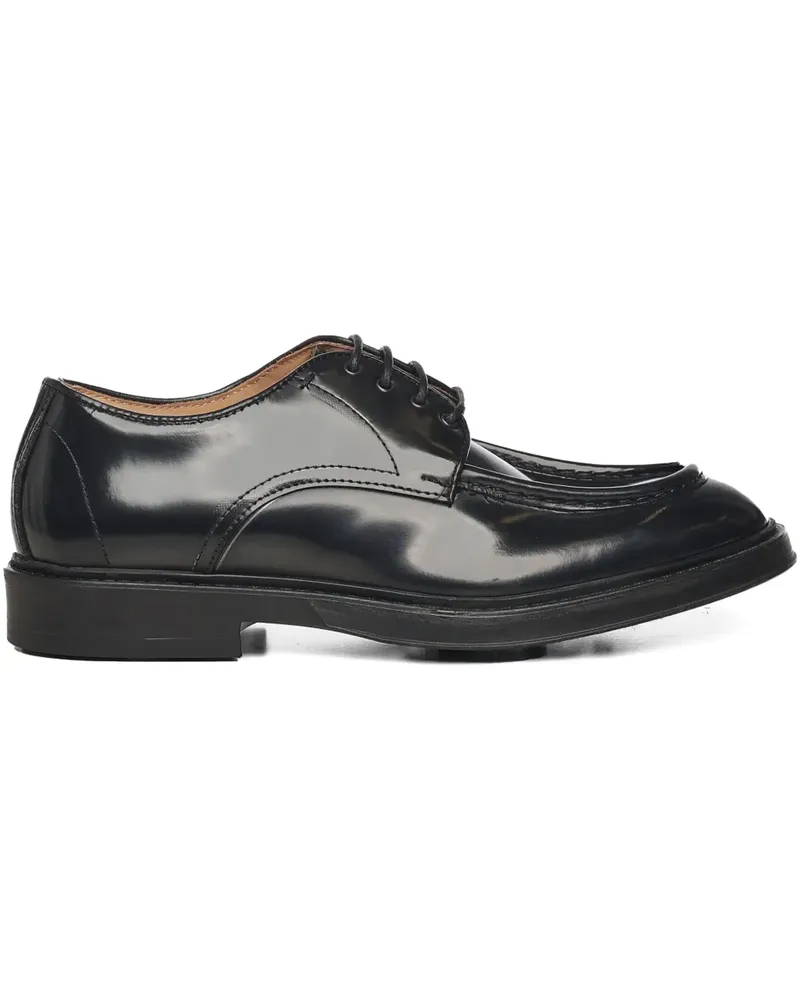 Giuliano Galiano round-toe leather derby shoes - Schwarz Schwarz