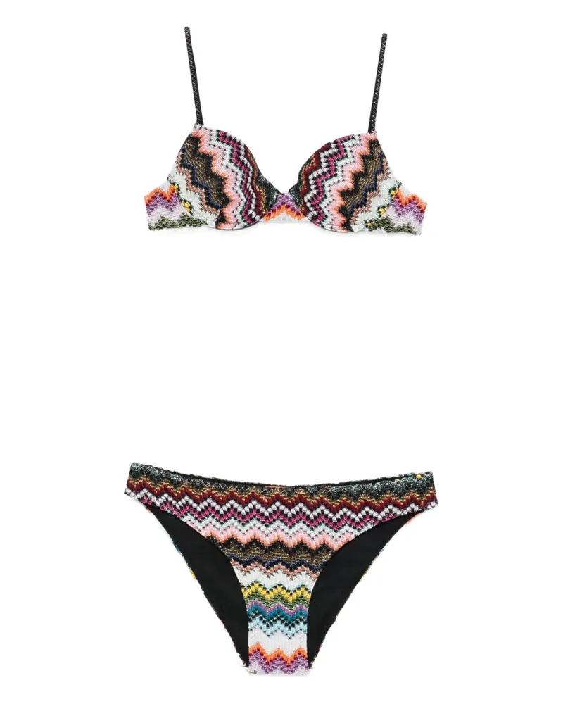Missoni zigzag-pattern bikini - Schwarz Schwarz