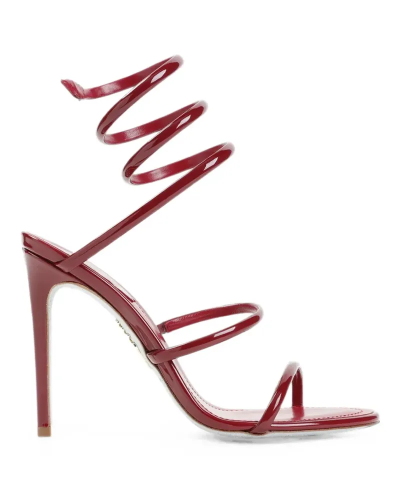 René Caovilla Cleo patent-leather sandals - Rot Rot