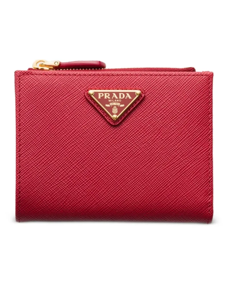 Prada Kleines Saffiano-Portemonnaie - Rot Rot