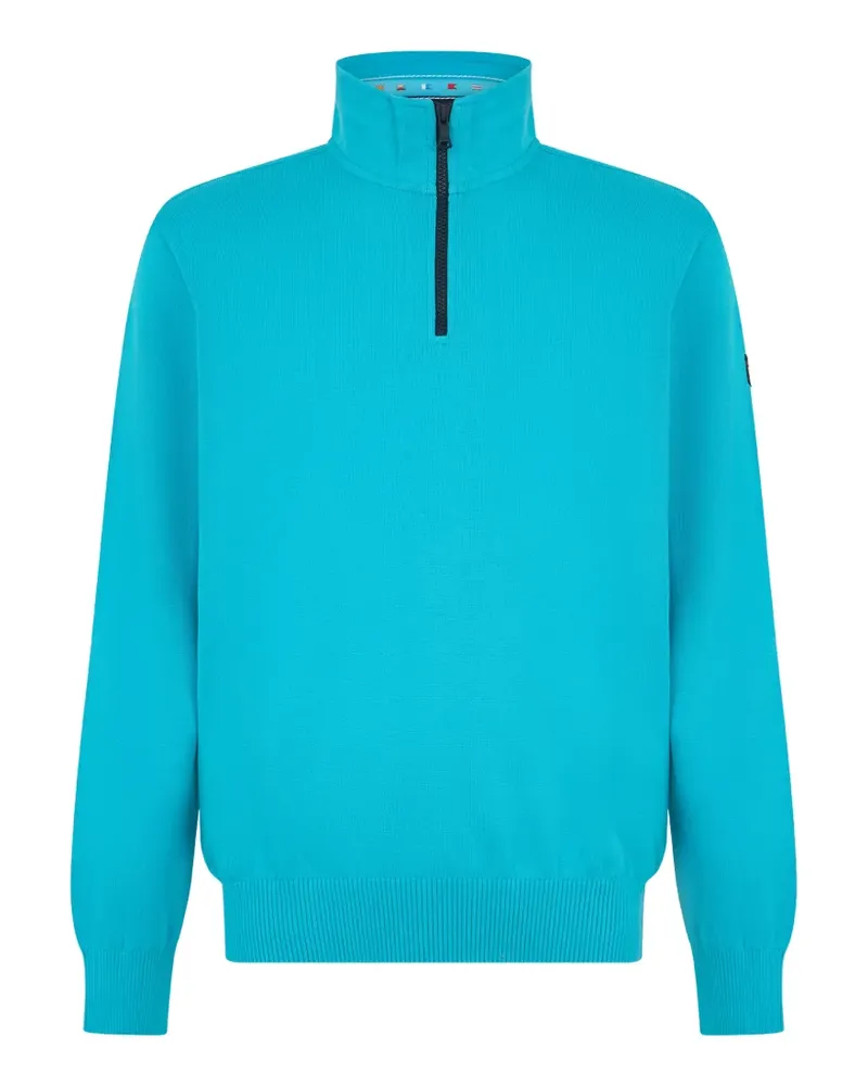Paul & Shark Pullover mit kurzem Reißverschluss - Blau Blau