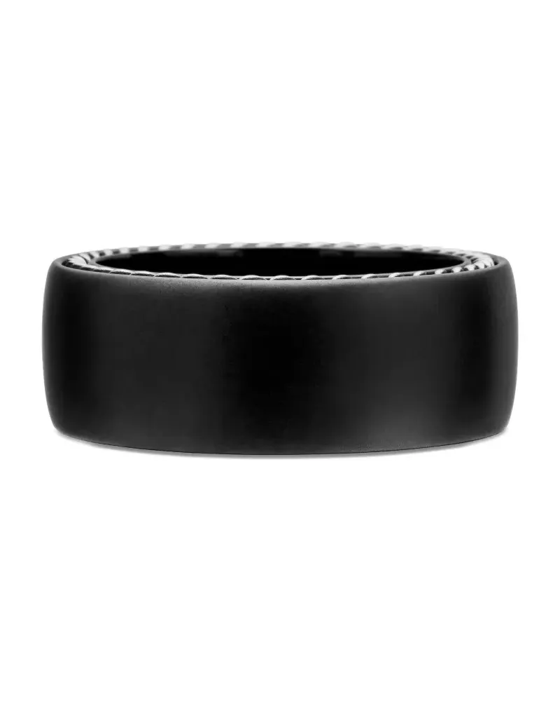 David Yurman Streamline Bandring 9mm - Schwarz Schwarz