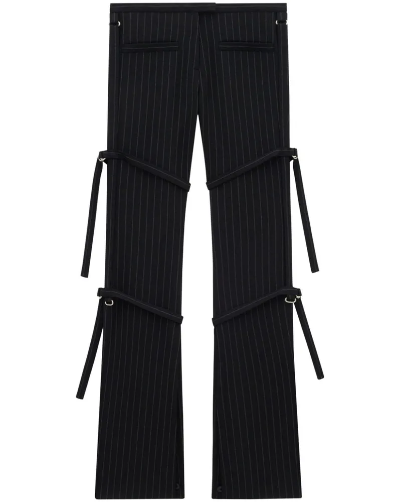 Courrèges Gerade Hose mit Schnallendetail - Schwarz Schwarz