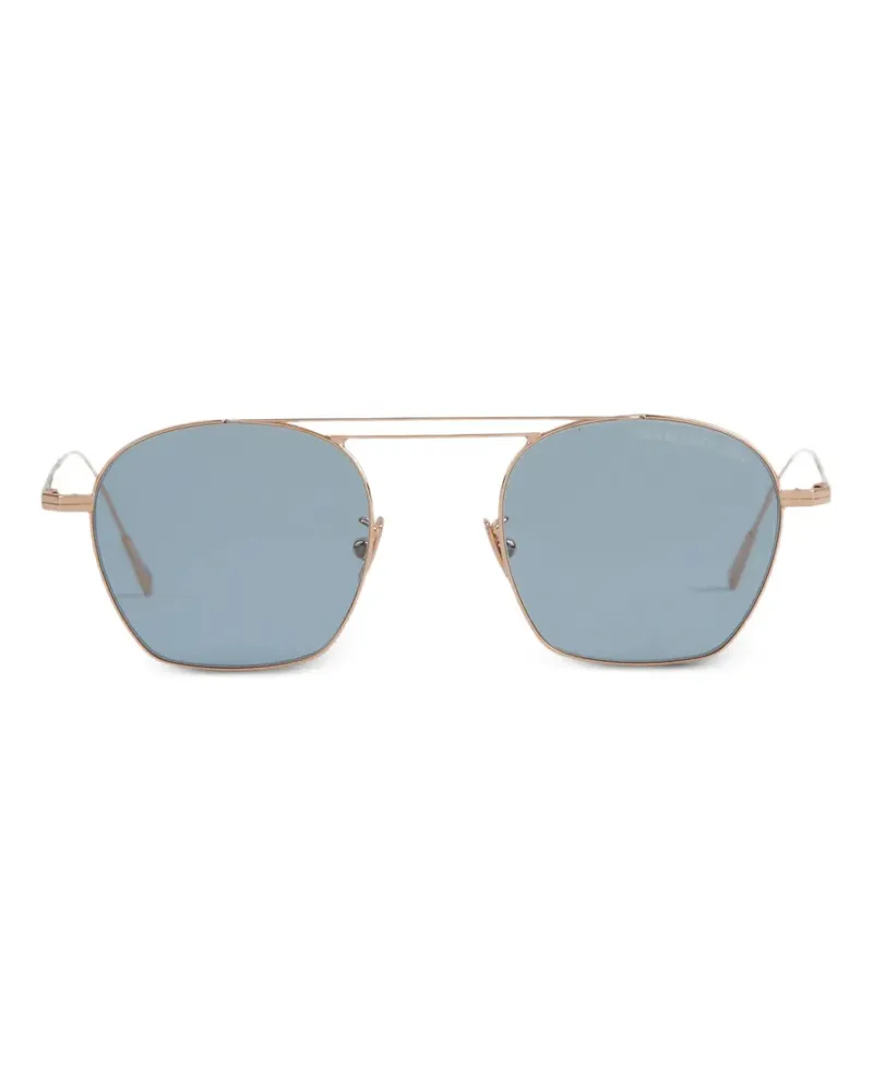 Cutler and Gross Sonnenbrille mit geometrischem Gestell - Gold Gold