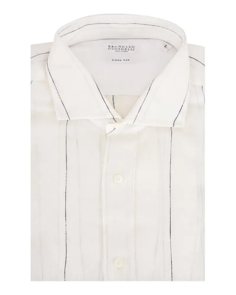 Brunello Cucinelli striped shirt - Nude Nude