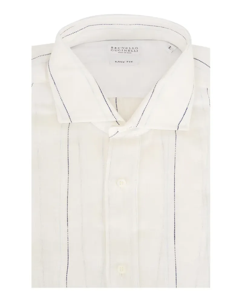 Brunello Cucinelli striped shirt - Nude Nude