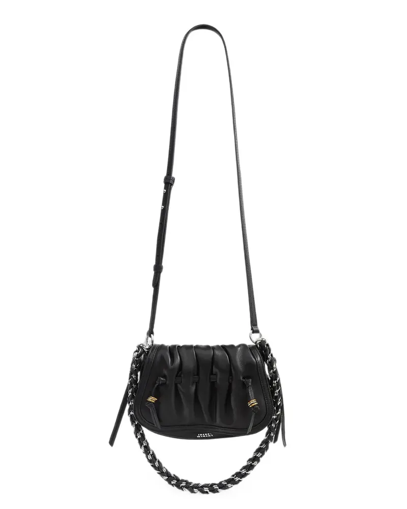 Isabel Marant Bolton XS ruched shoulder bag - Schwarz Schwarz