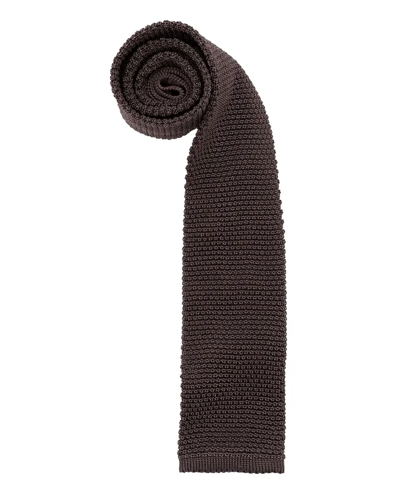Brunello Cucinelli Gestrickter Schal - Braun Braun