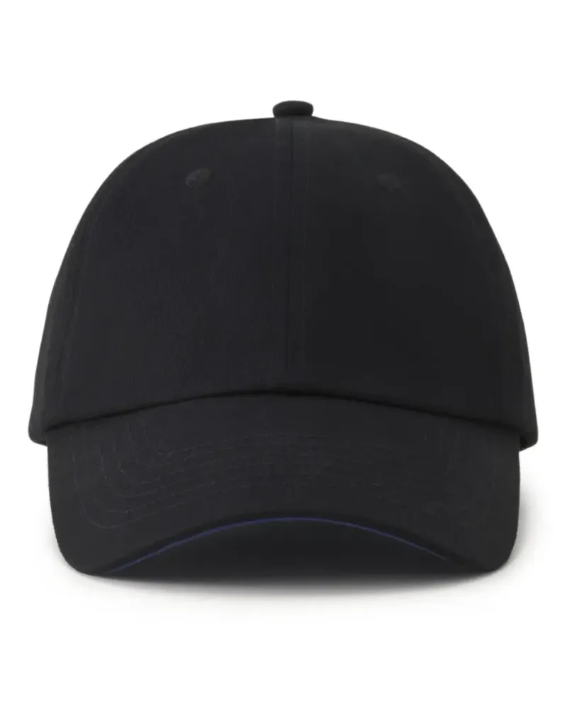 Lanvin Baseballkappe mit Logo-Patch - Schwarz Schwarz