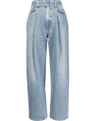 AGOLDE Weite Jeans mit hohem Bund Blau