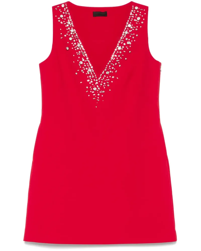 Liu Jo Minikleid mit Kristallen - Rot Rot