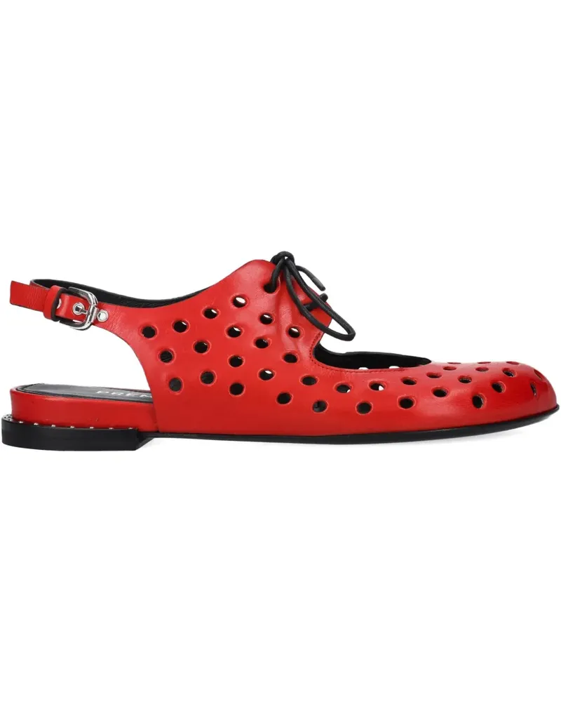 Premiata Perforierte Ballerinas - Rot Rot
