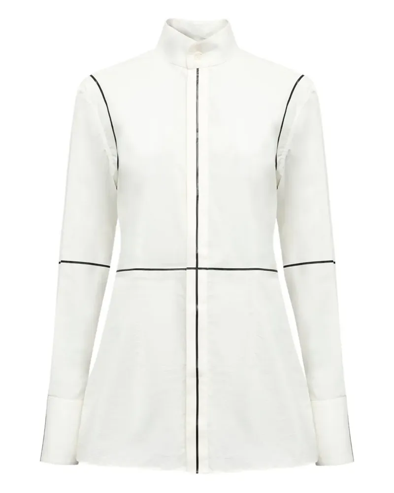 Maison Margiela Hemd mit Kontrasteinsätzen - Weiß Weiß