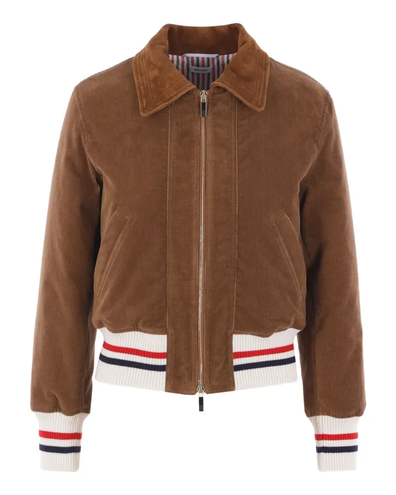 Thom Browne Jacke aus Cord mit gerippten Details - Braun Braun