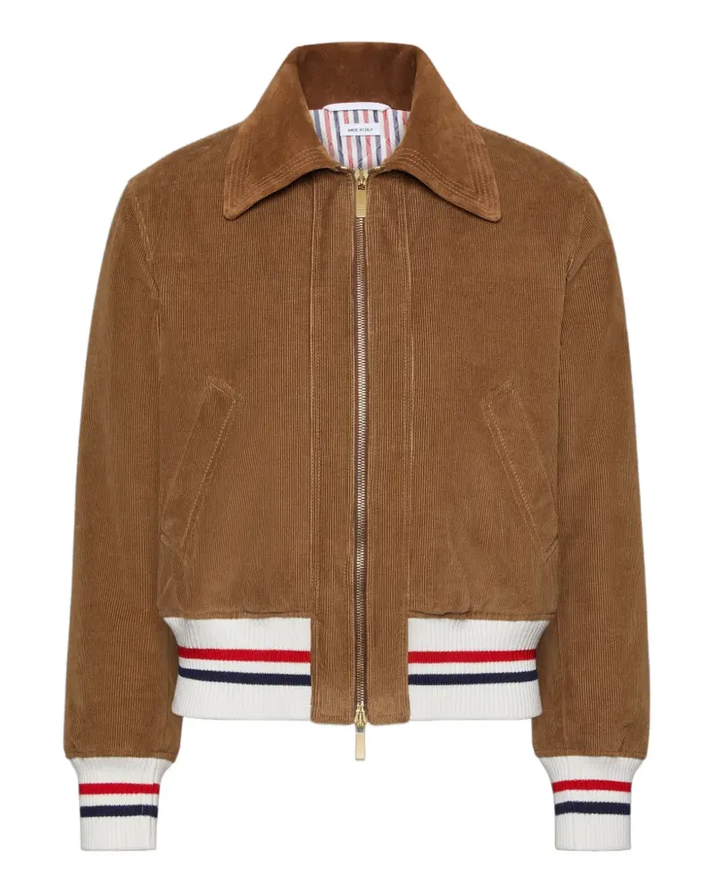 Thom Browne Jacke aus Cord mit gerippten Details - Braun Braun