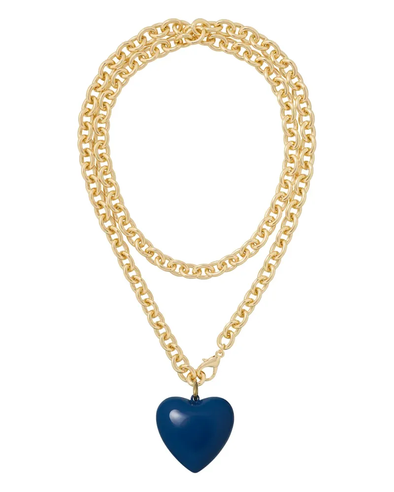 Roxanne Assoulin Big Puffy Heart Charm necklace - Gold Gold