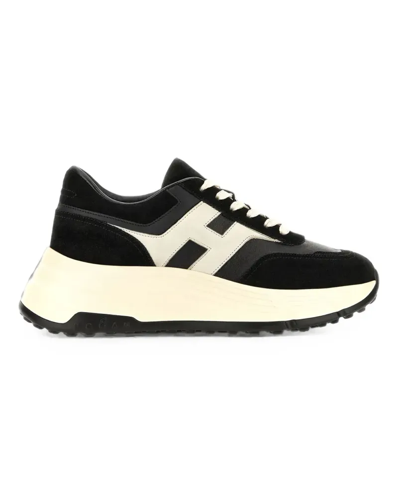 Hogan Hi-Fi suede sneakers - Schwarz Schwarz