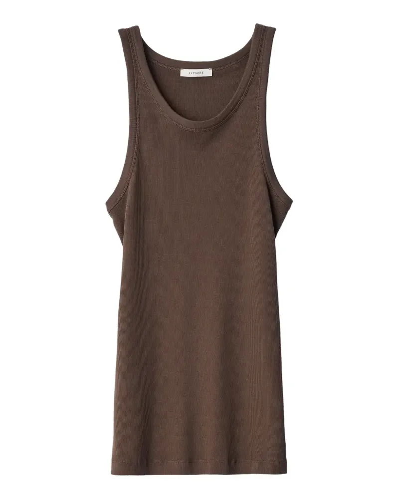 Christophe Lemaire tank top in ribbed jersey - Braun Braun