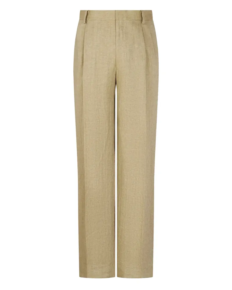 ManOnTheBoon Leinenhose mit weitem Bein - Nude Nude
