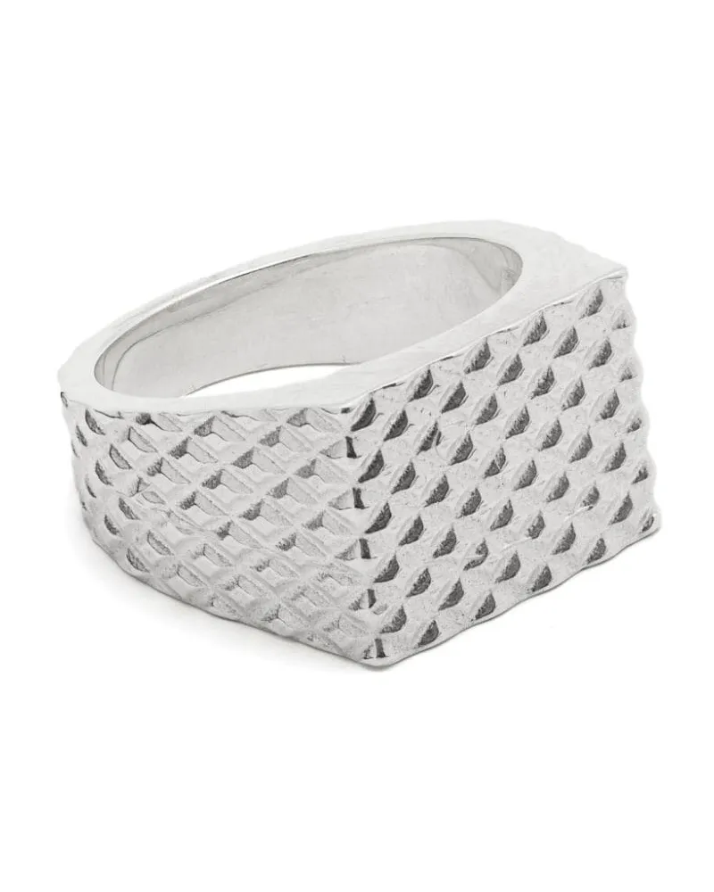Wouters & Hendrix Midnight Children Textured ring - Silber Silber