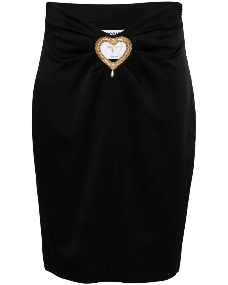 Moschino Minirock mit Cut-Out in Herzform - Schwarz Schwarz