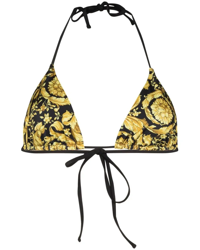 Versace Barocco Bikinioberteil - Weiß Weiß