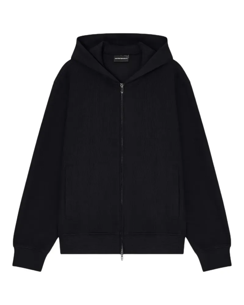 Emporio Armani canneté hoodie - Schwarz Schwarz