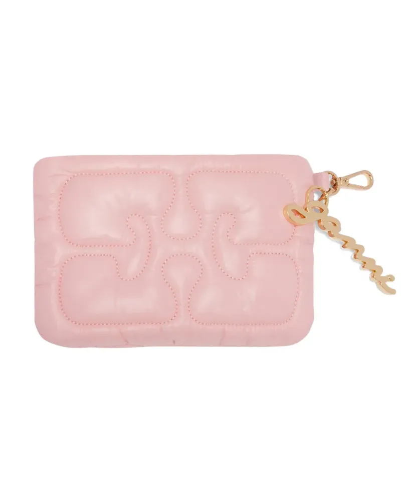 Ganni Portemonnaie mit Logo-Anhänger - Rosa Rosa