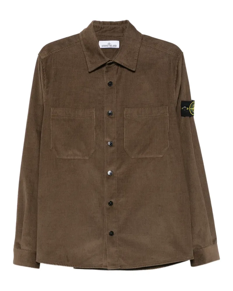 Stone Island Hemd mit aufgesetzter Tasche - Braun Braun