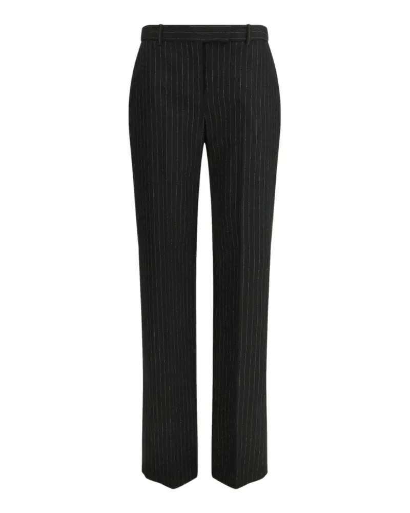 Alexander McQueen pinstripe-print tailored trousers - Schwarz Schwarz