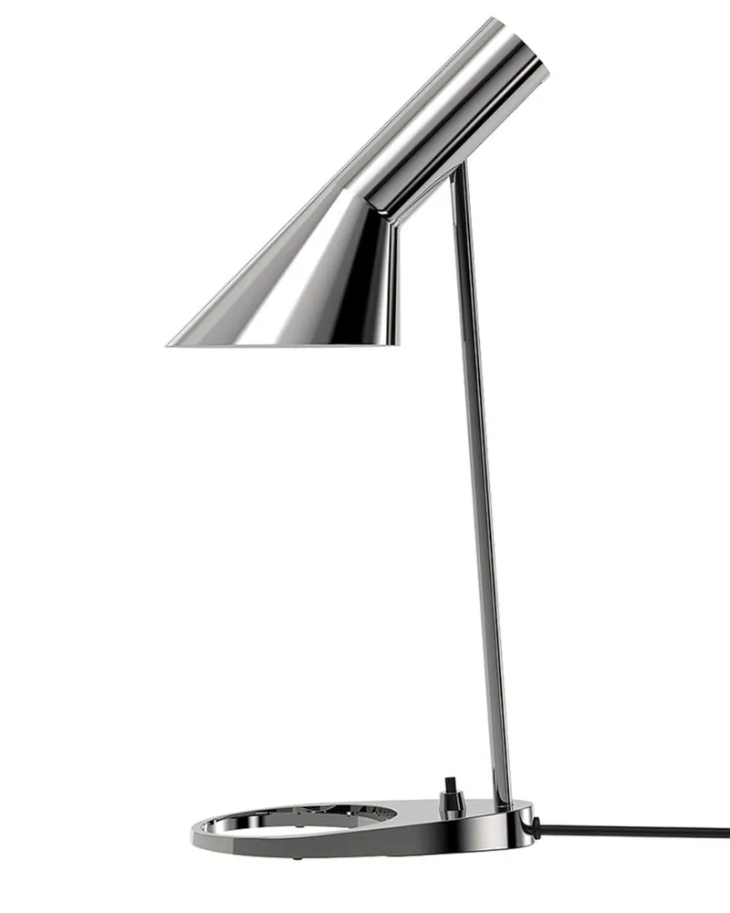 Louis Poulsen AJ Mini Tischlampe aus Edelstahl - Silber Silber