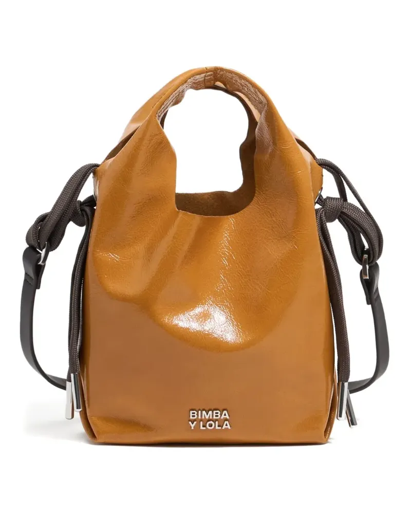 BIMBA Y LOLA Paper Mini-Tote Bag - Braun Braun