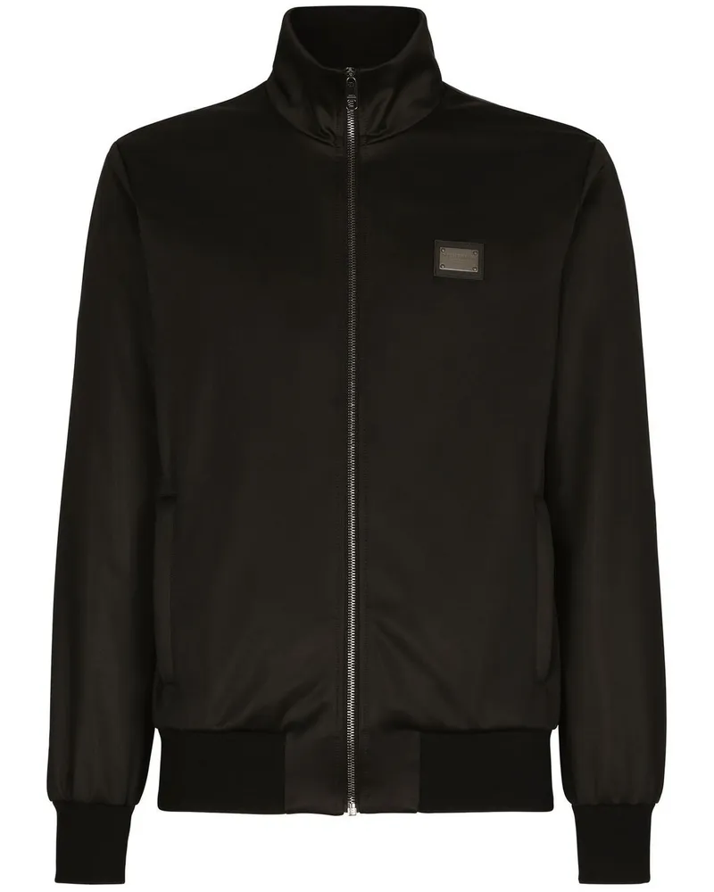 Dolce & Gabbana Sweatshirt mit Logo-Schild - Schwarz Schwarz