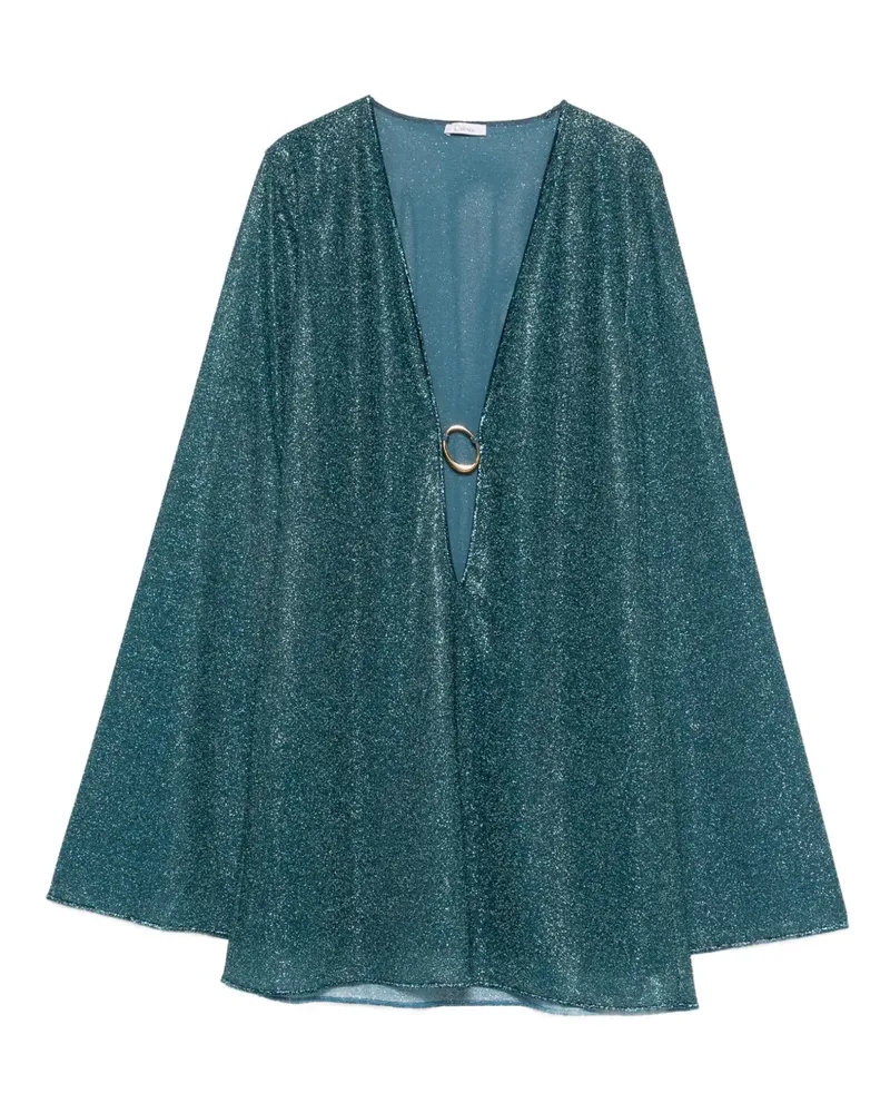 Oséree Lumière V-neck ring mini dress - Grün Grün