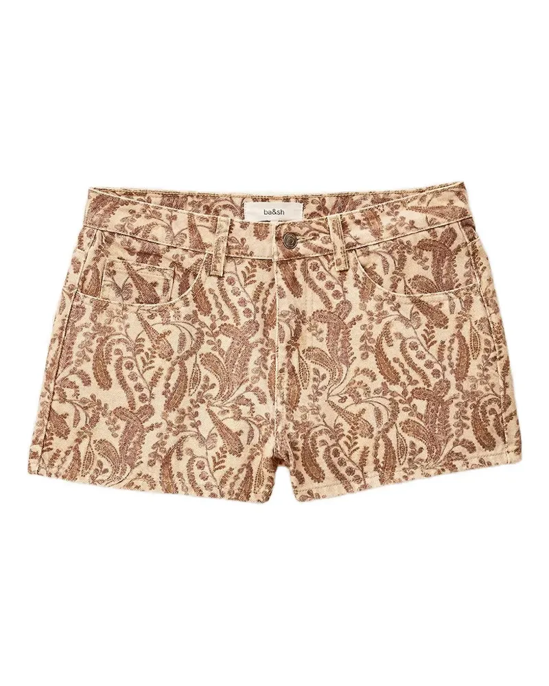 ba&sh paisley shorts - Nude Nude