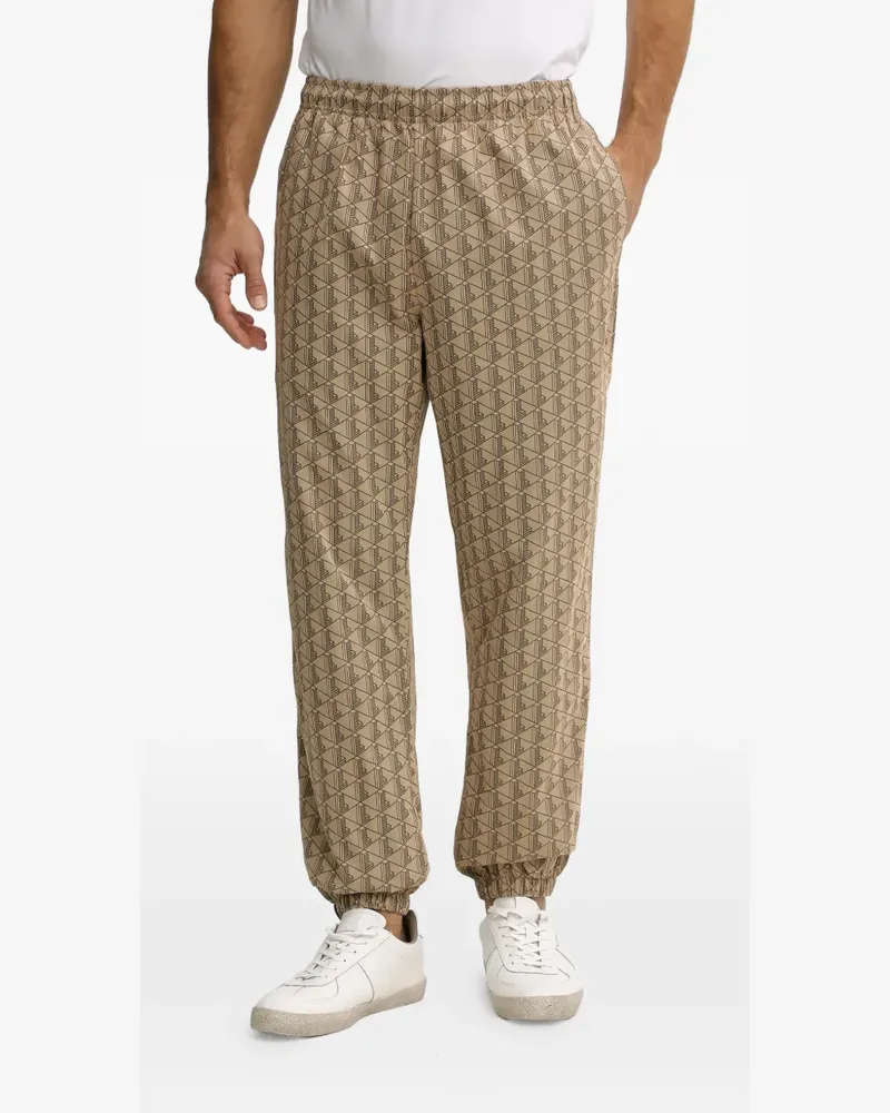 Lacoste Jogginghose mit geometrischem Print - Nude Nude
