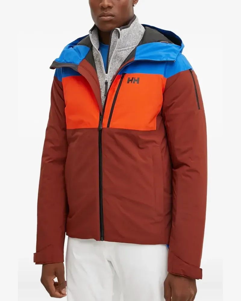 Helly Hansen colourblock hooded jacket - Braun Braun