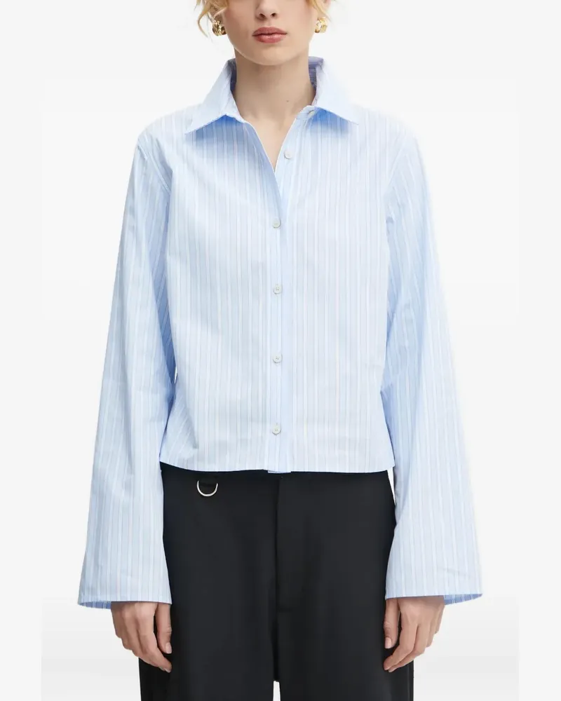 Won Hundred Gestreiftes Button-down-Hemd - Blau Blau