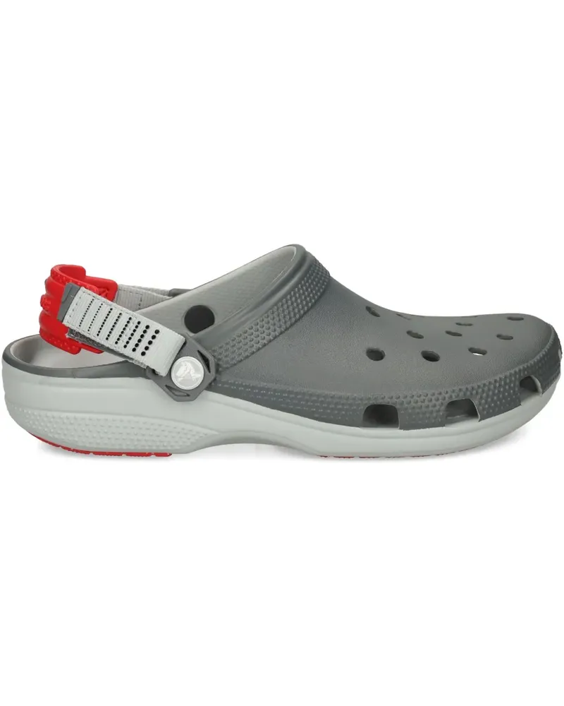Crocs Clog-Sandalen mit perforierten Riemen - Grau Grau