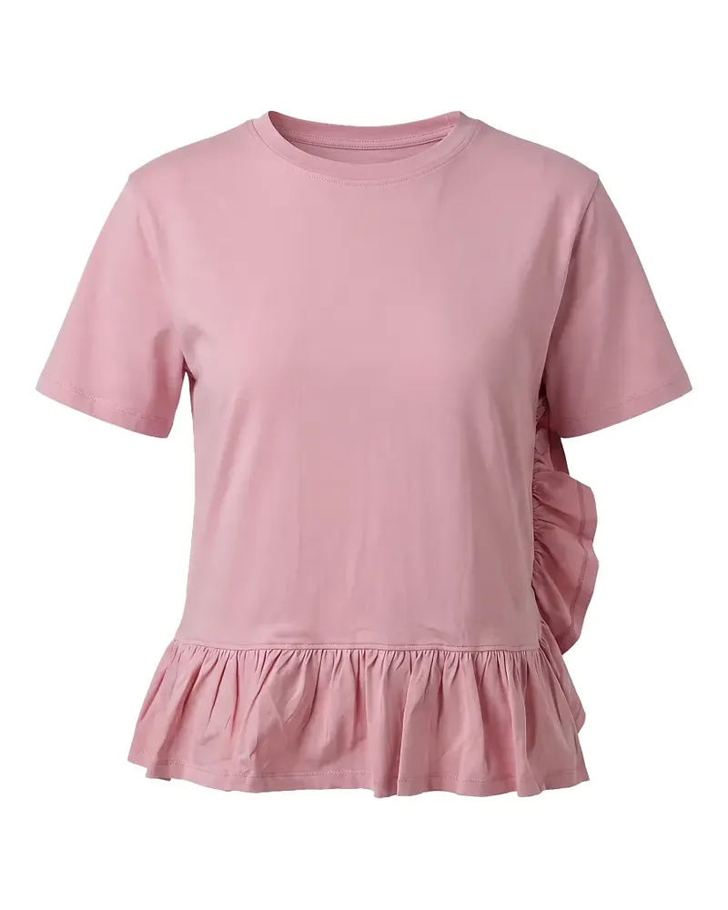 Valentino Garavani T-Shirt mit Schößchen - Rosa Rosa