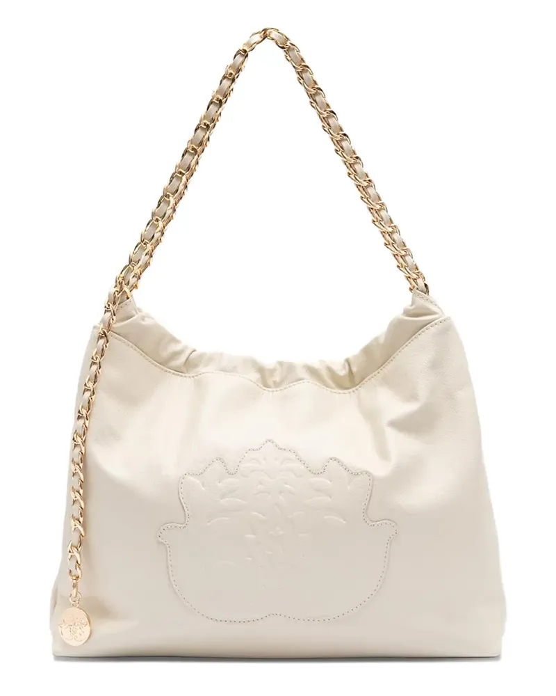 ISLA Dayse Schultertasche mit geprägter Kette - Nude Nude