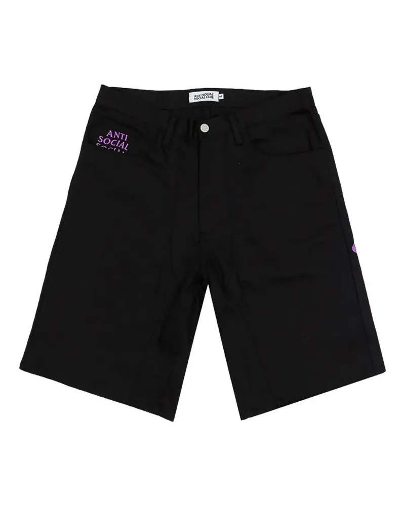 Anti Social Social Club Chainstitch Carpenter shorts - Schwarz Schwarz
