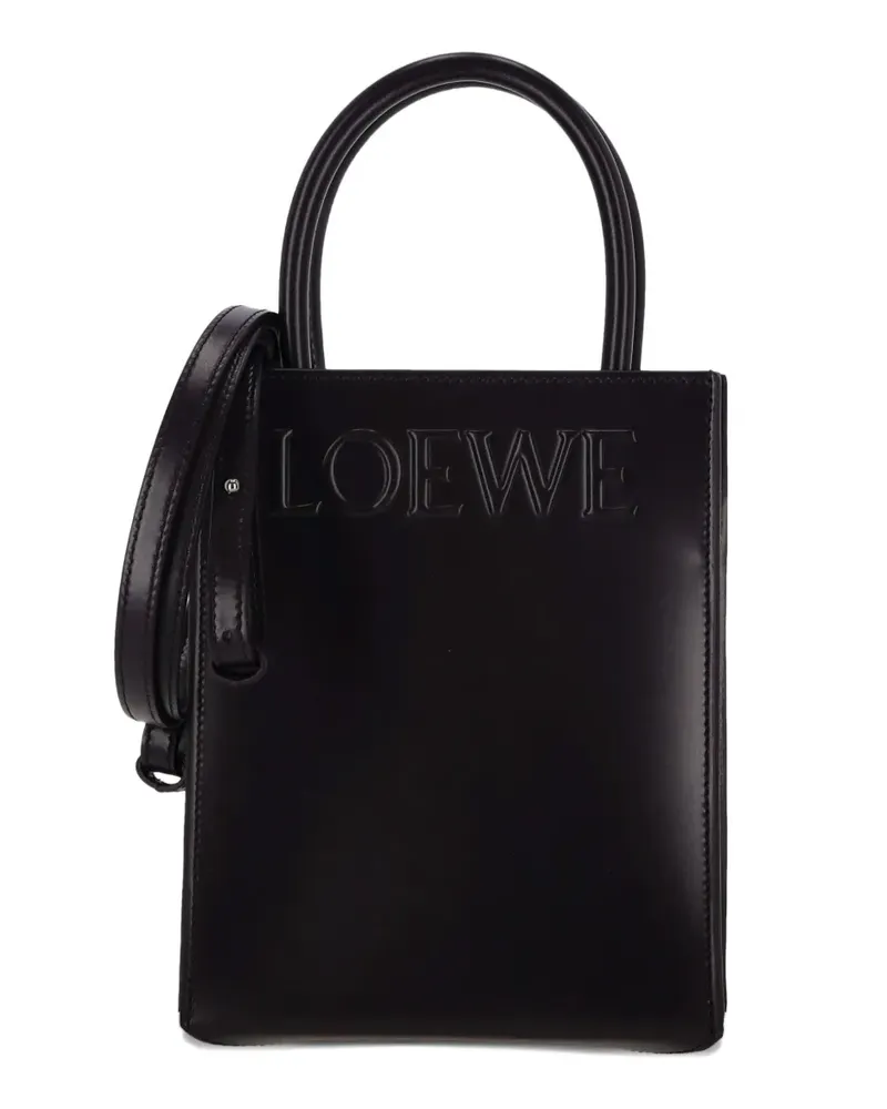 Loewe logo-embossed tote bag - Schwarz Schwarz
