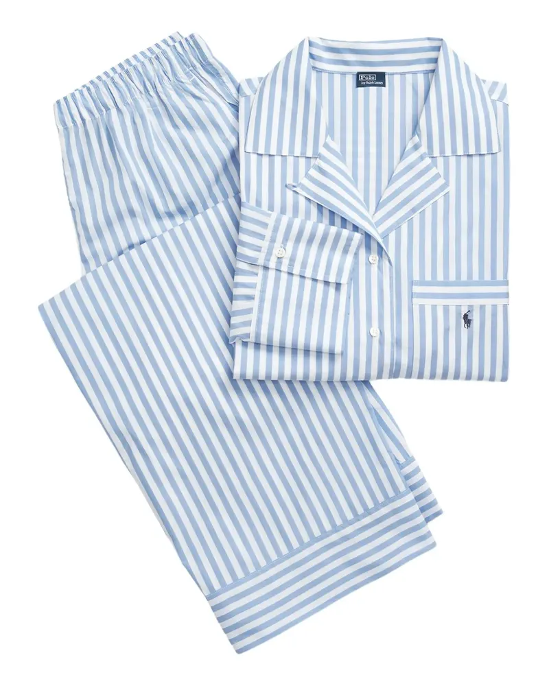 Ralph Lauren Gestreifter Pyjama - Blau Blau
